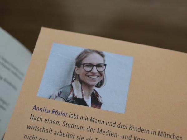Aufnahme des Autorenfotos von Annika Rösler